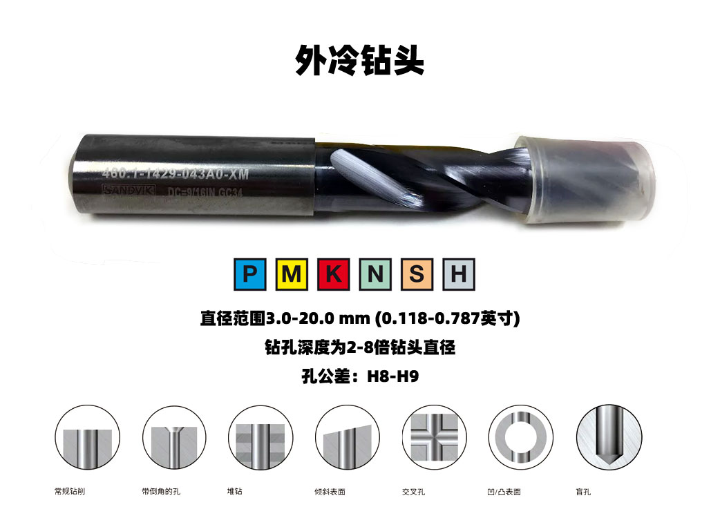 3倍徑7.1mm整體硬質合鉆頭460.1